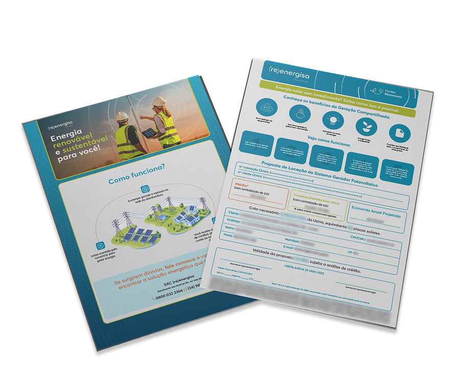 Contrato de Energia Reenergisa Mockup
